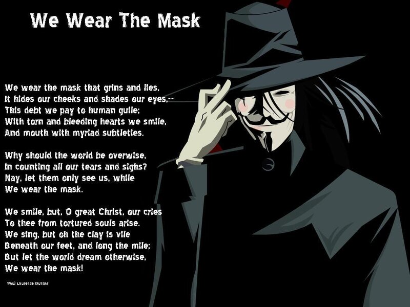 We Wear The Mask poem