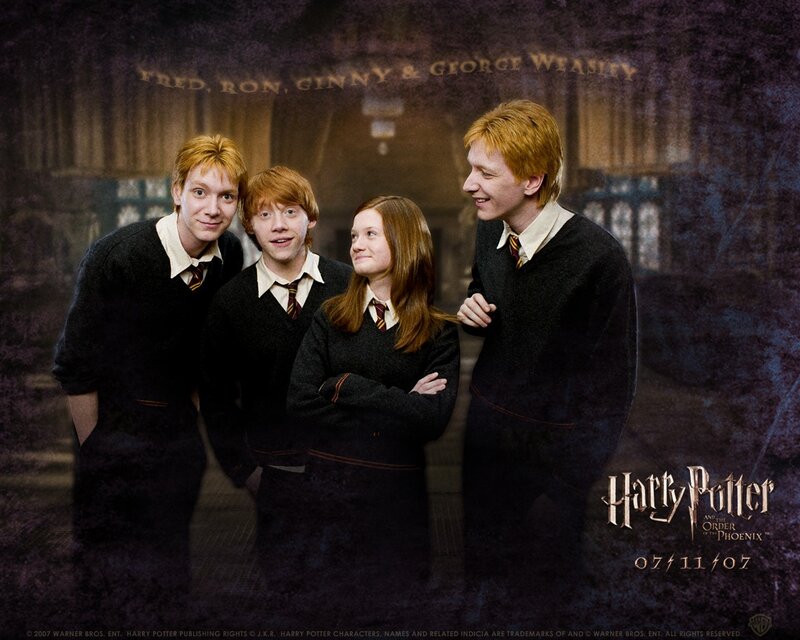 Weasley siblings in Hogwarts
