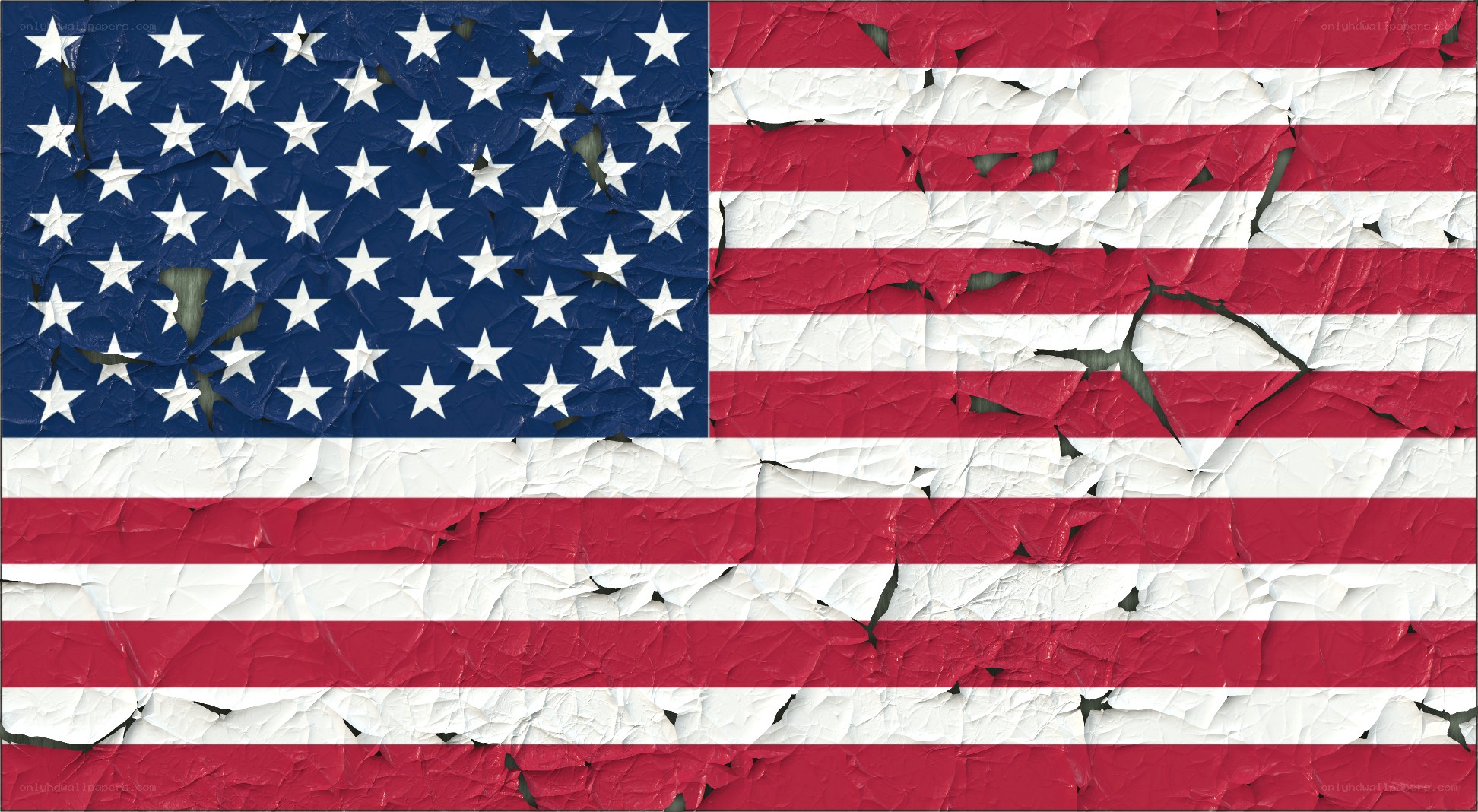 weathered american flag