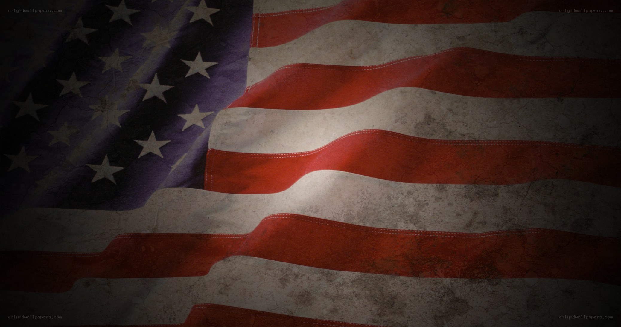 weathered american flag
