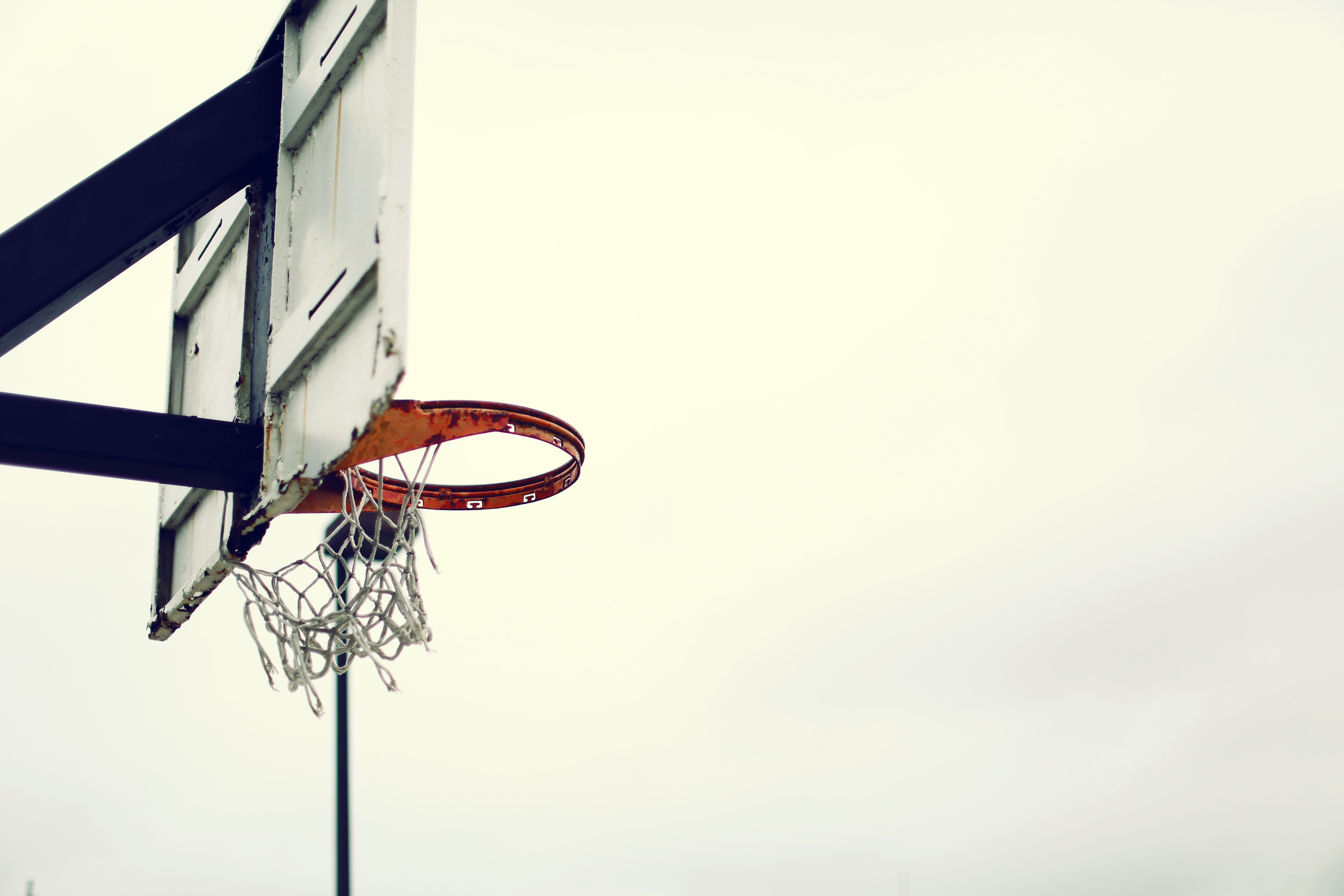 weathered basketball hoop