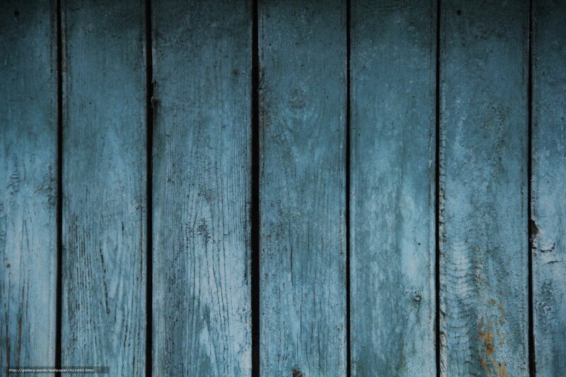 Weathered Blue Wooden Planks — Dull
