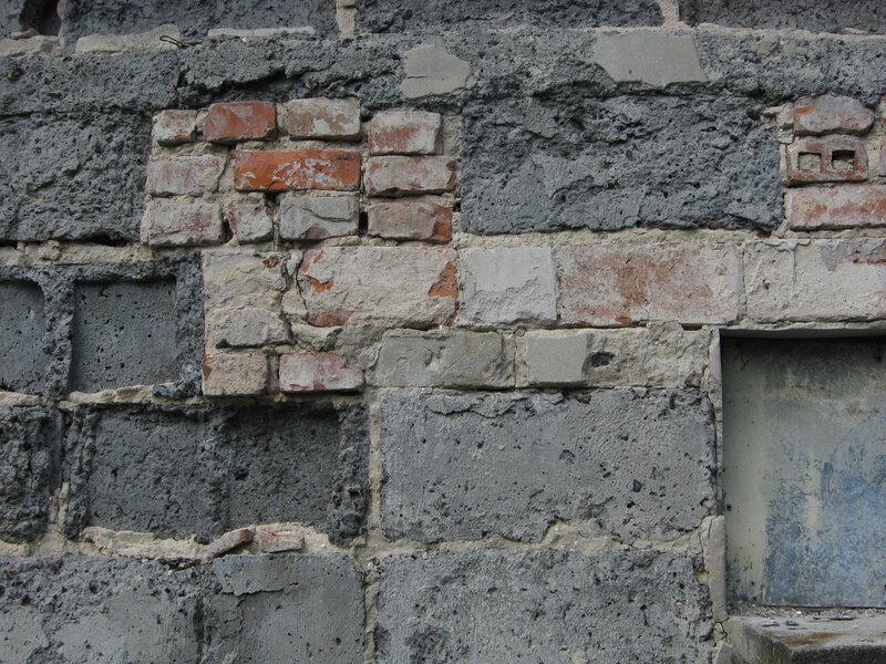 Weathered Brick Wall — Gray