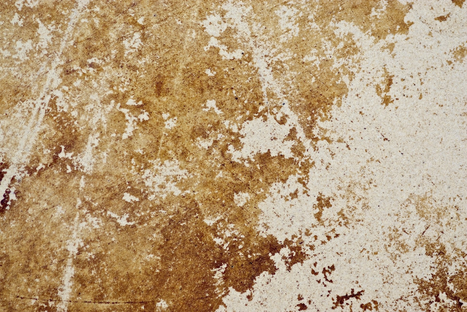 weathered brown and white surface