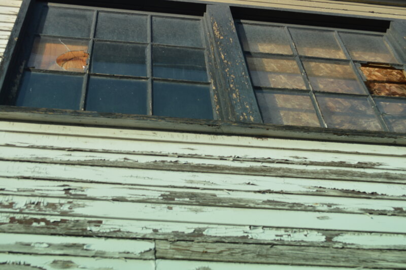 Weathered Building Windows