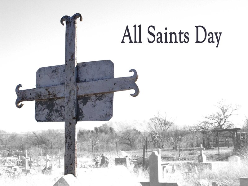 Weathered Cross in Cemetery