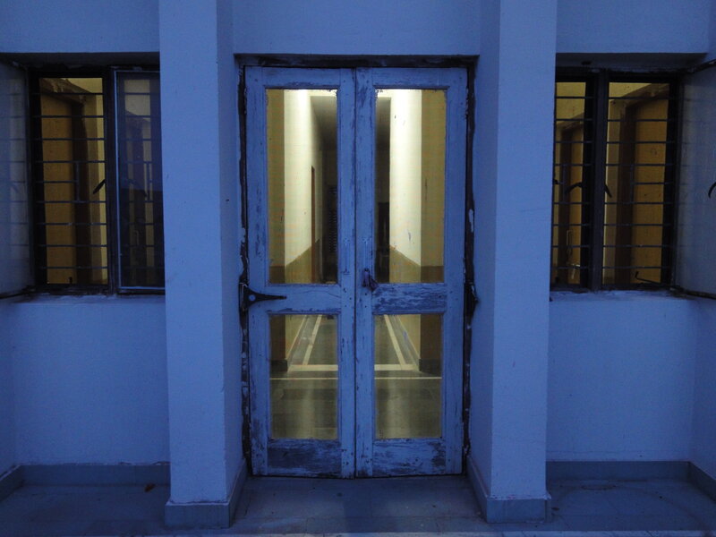 Weathered Double Doors