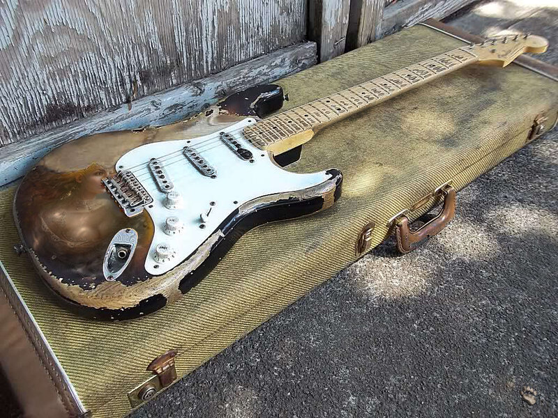 Weathered Electric Guitar