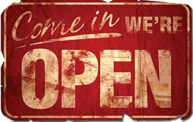 Weathered Open Sign
