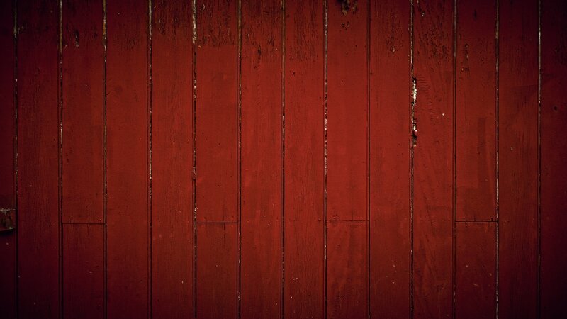 weathered red wooden planks