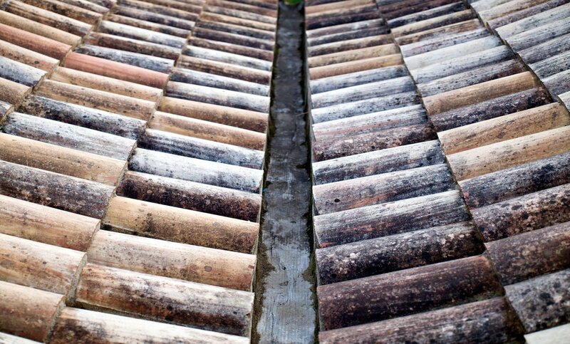 Weathered Roof Tiles — Brown