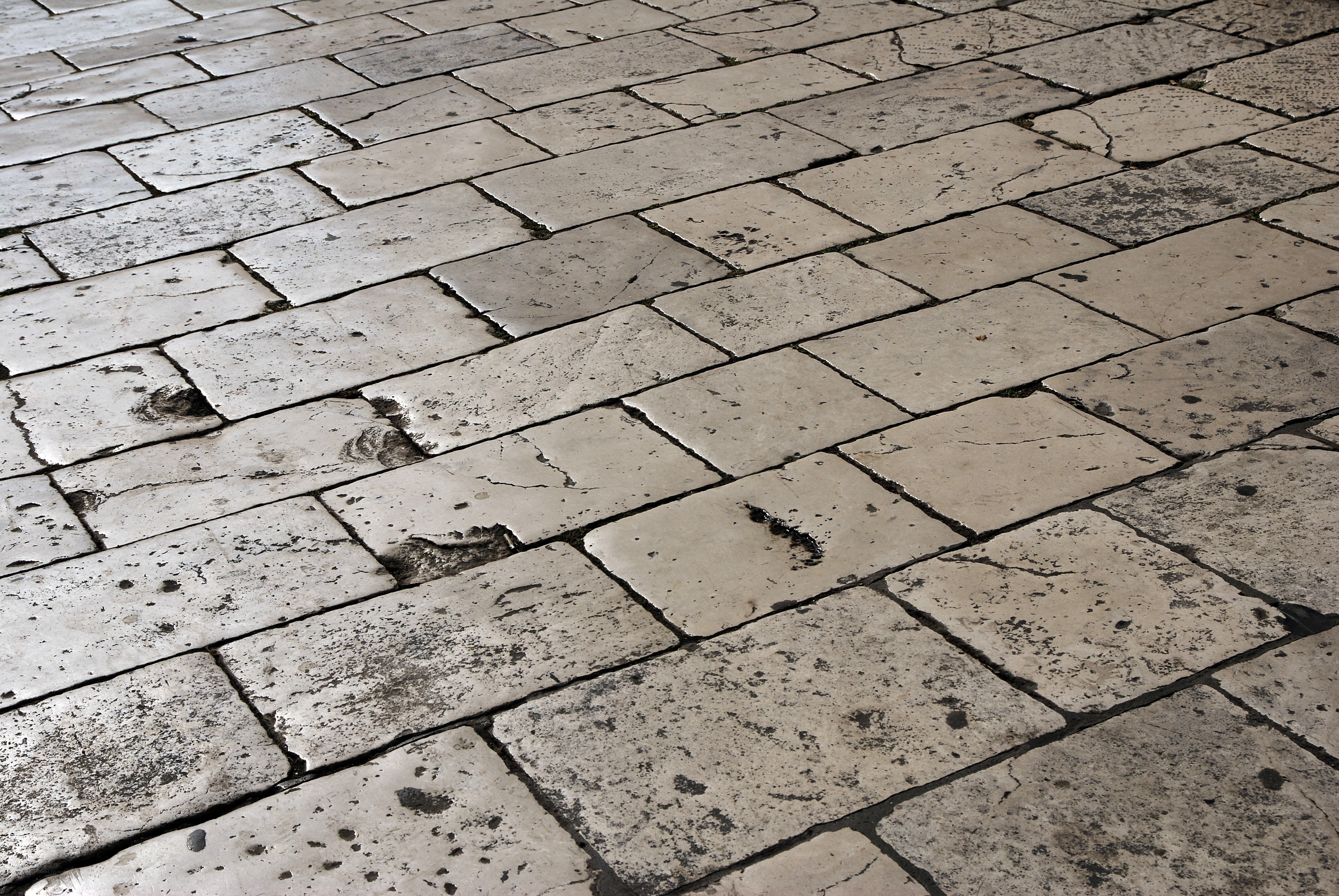 weathered stone pavement