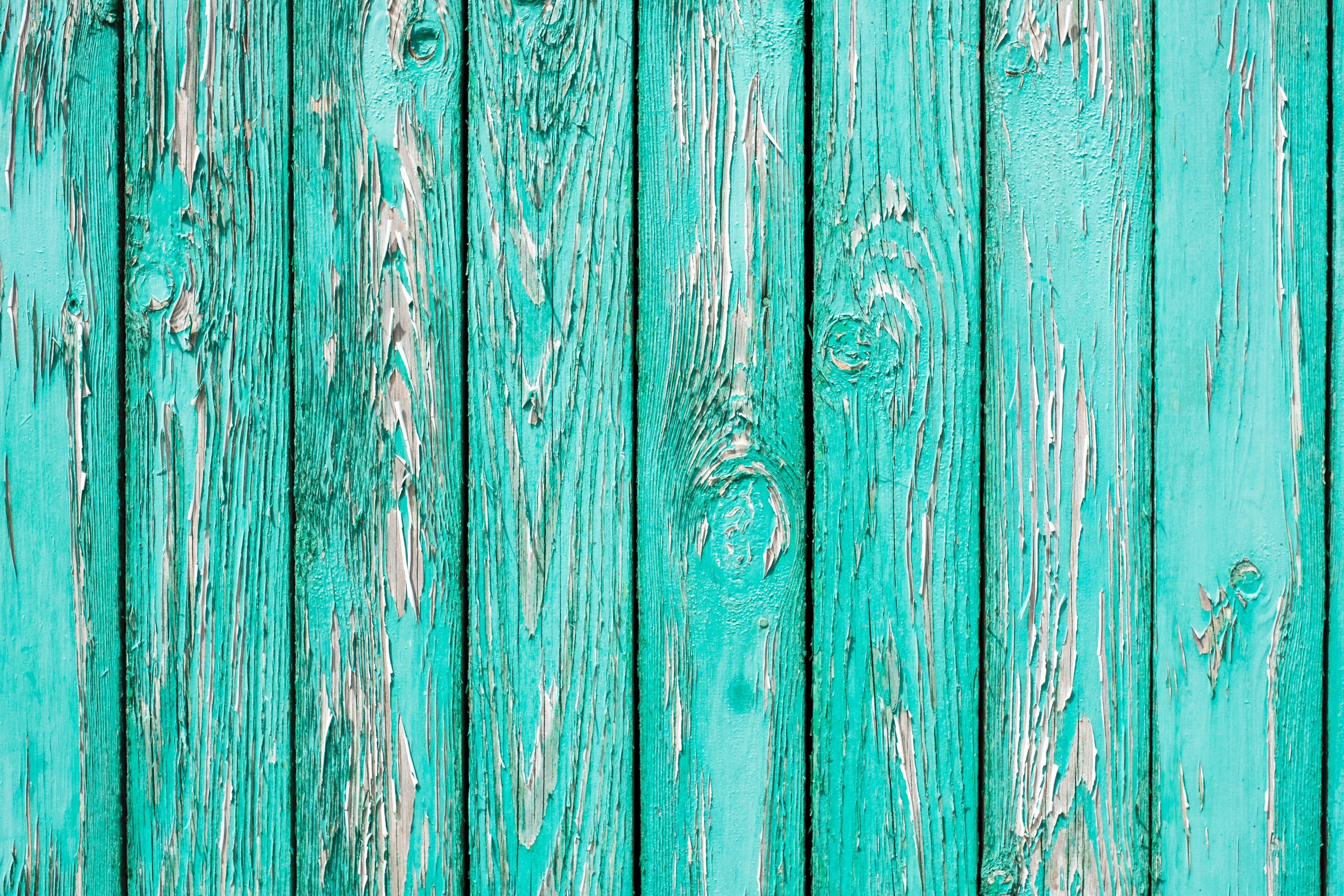 weathered teal wooden planks
