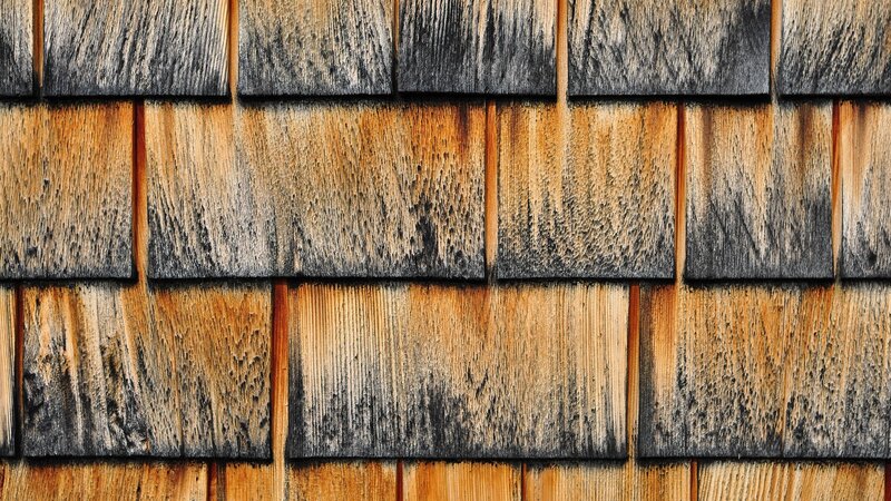 weathered wood shingles