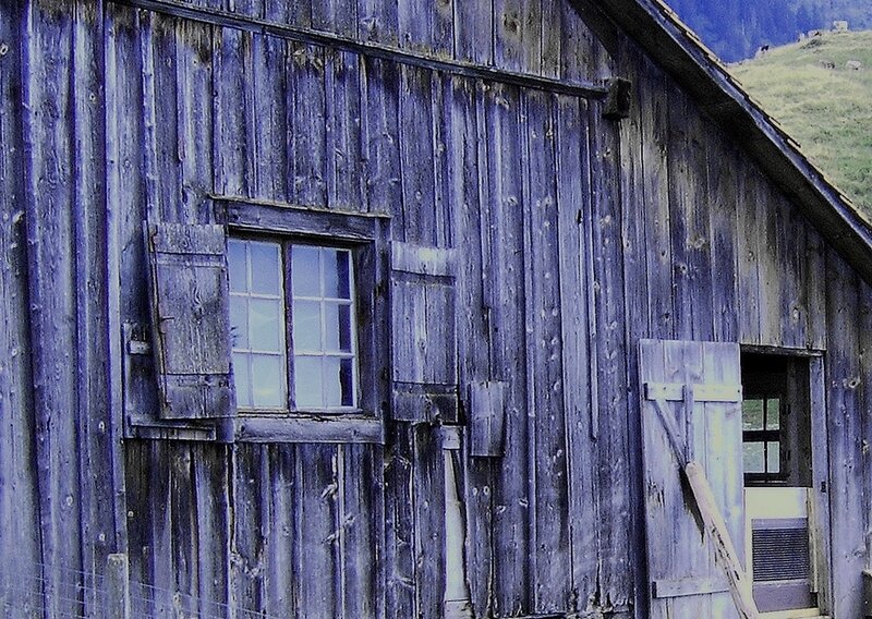 Weathered Wooden Barn
