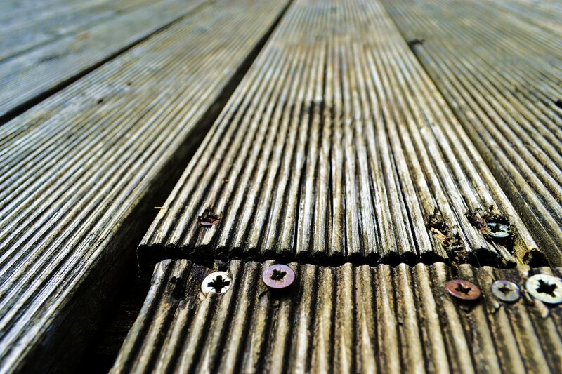 Weathered Wooden Deck