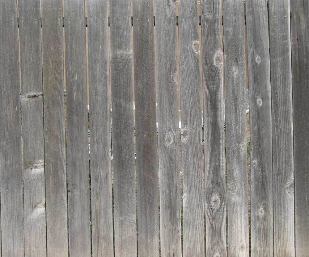 weathered wooden fence panels