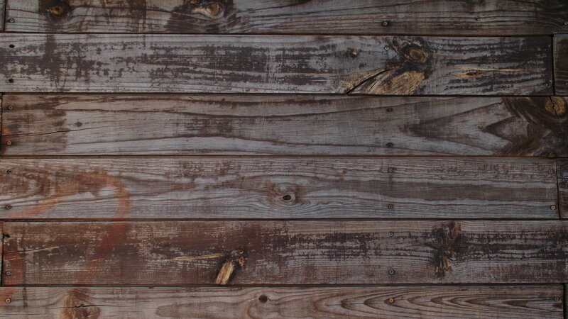 Weathered Wooden Planks — Brown, Neutral, Photograph, Wood Grain, Knots, Nails, Gray