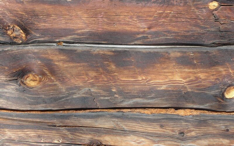 Weathered Wooden Planks — Brown, Textured, Photograph, Knots, Cracks