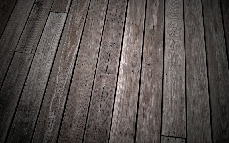 Weathered Wooden Planks — Gray, Dull