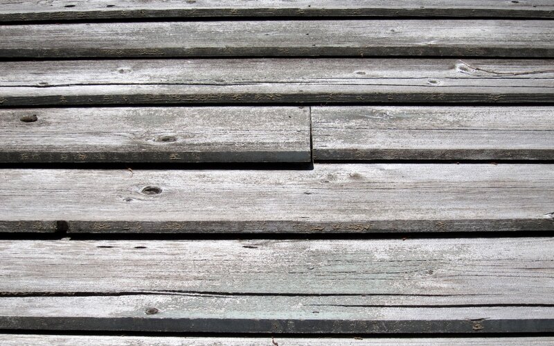 Weathered Wooden Planks — Gray, Neutral, Photograph, Knots, Cracks, Brown