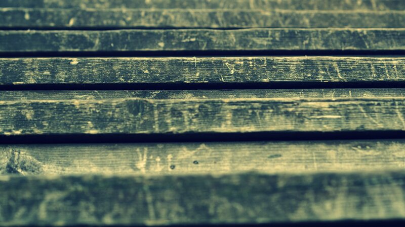 Weathered Wooden Planks — Green, Dull