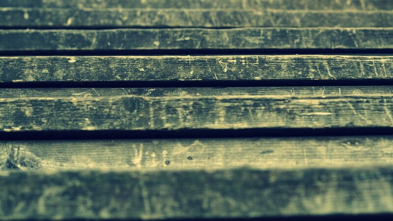 Weathered Wooden Planks — Green