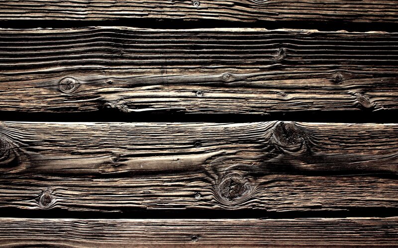 Weathered Wooden Planks — Textured