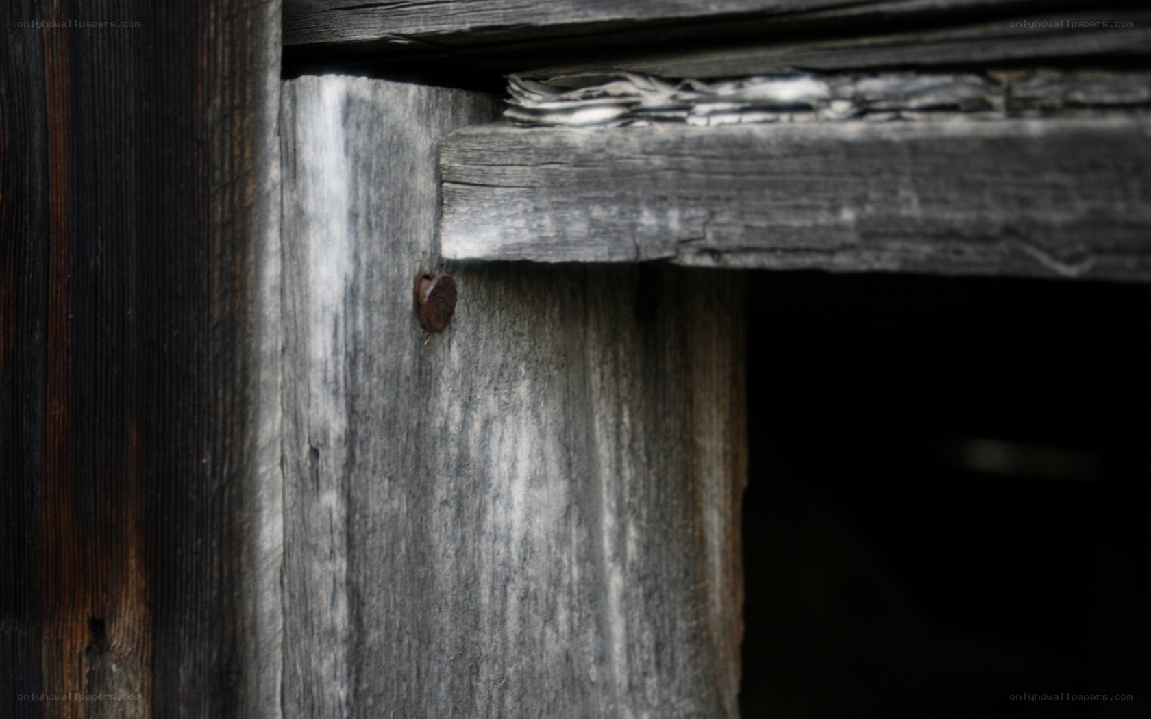 weathered wooden structure