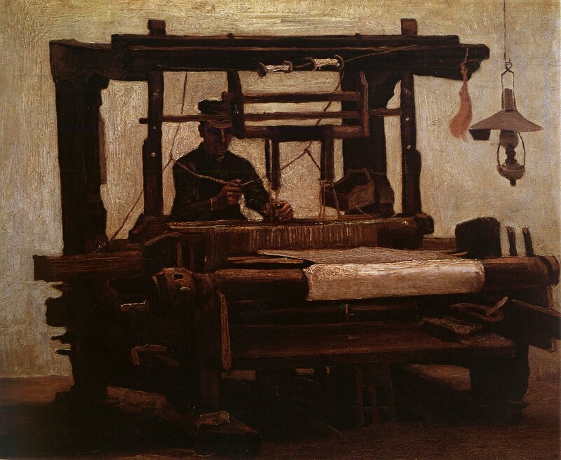 weaver at his loom