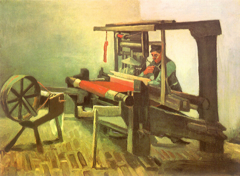 Weaver at Loom