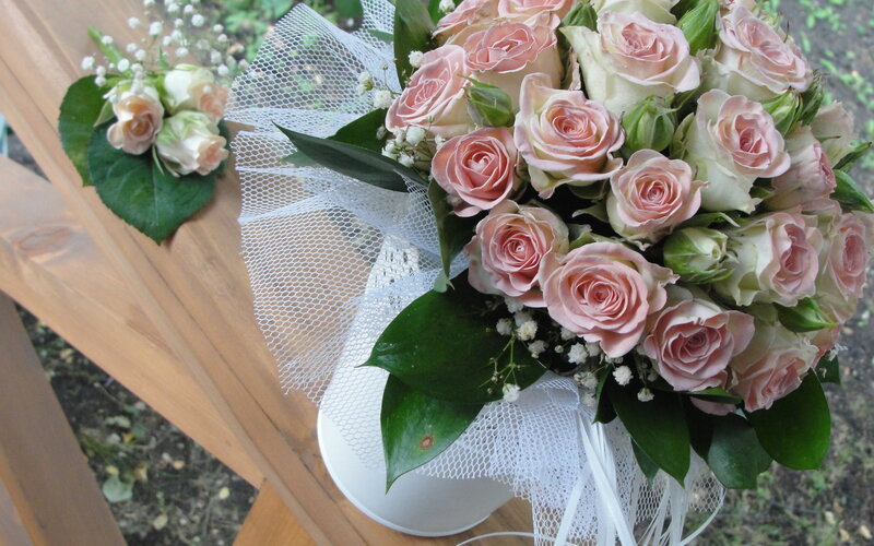 Wedding Bouquet and Boutonniere
