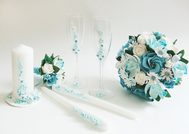 Wedding Bouquet and Candles