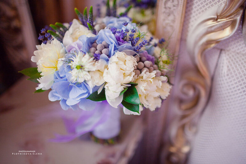 Wedding Bouquet — Blue