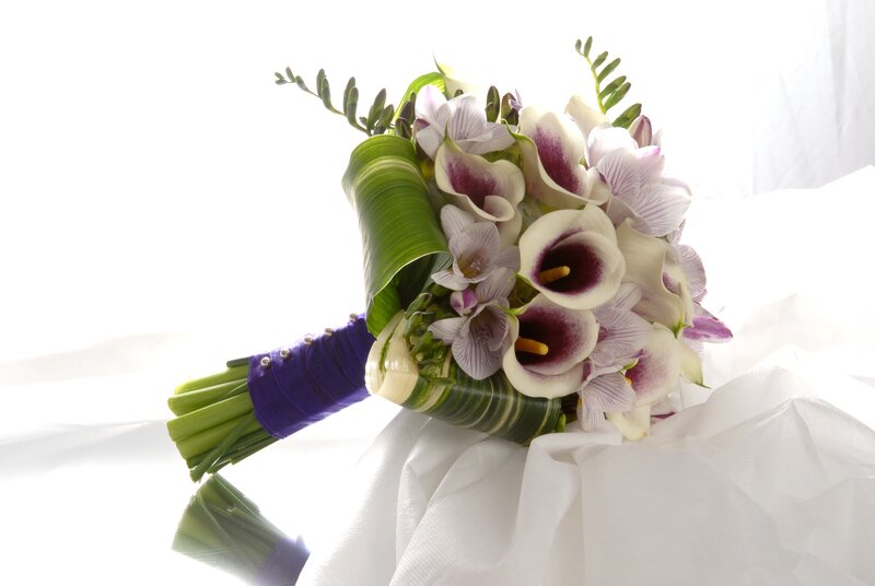 Wedding Bouquet with Calla Lilies