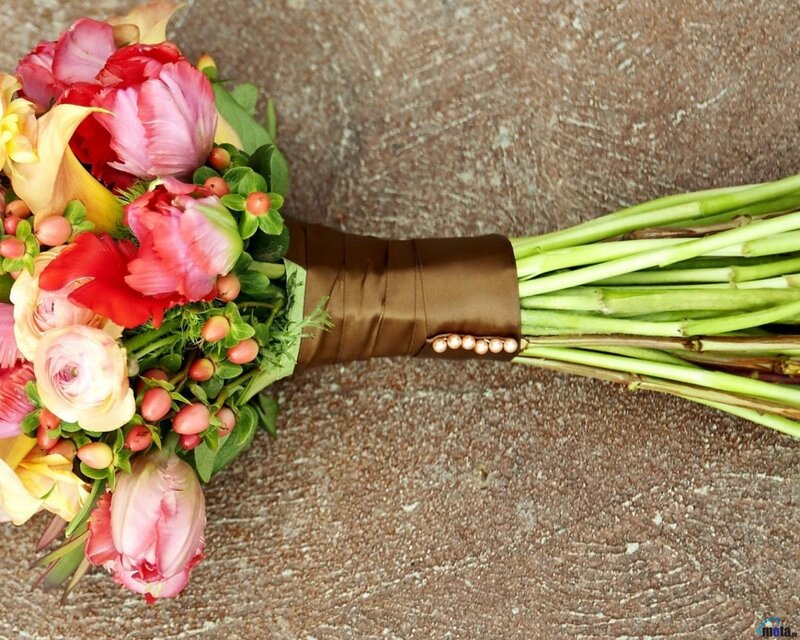 Wedding Bouquet with Flowers