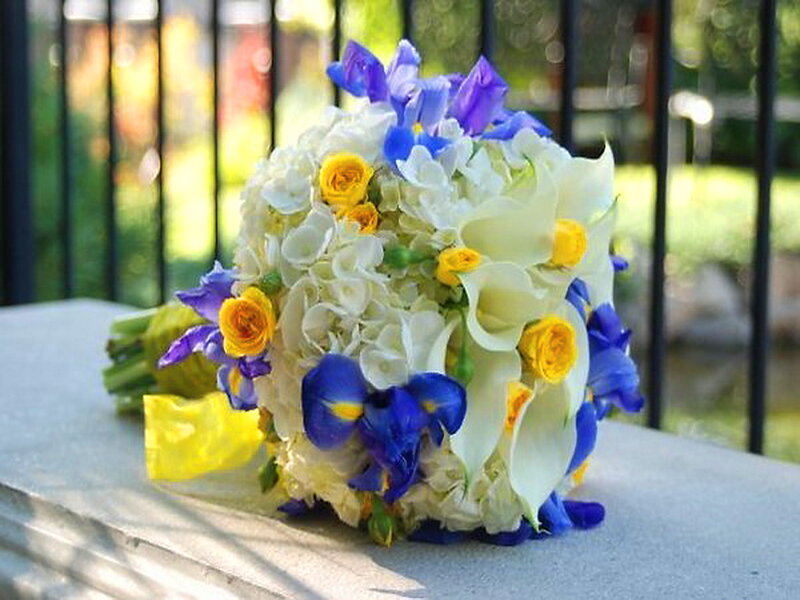 Wedding Bouquet with Flowers — White