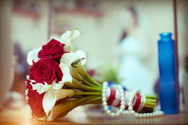 Wedding Bouquet with Pearls