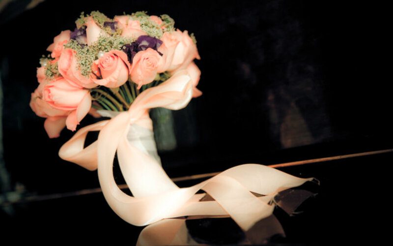 Wedding Bouquet with Ribbon