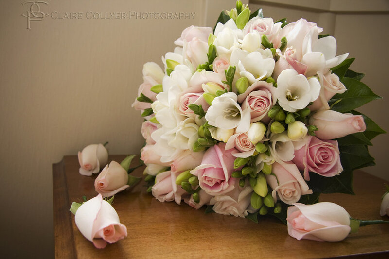 wedding bouquet with roses