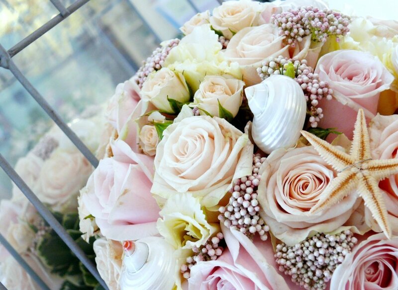 Wedding Bouquet with Seashells