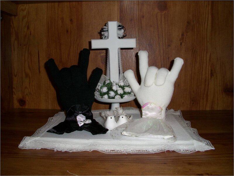 Wedding Cake Topper — White