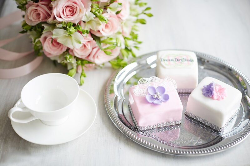 Wedding Cakes on Tray