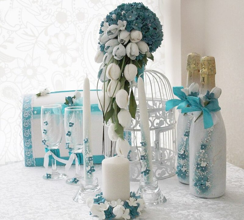 Wedding Centerpiece — White, Elegant