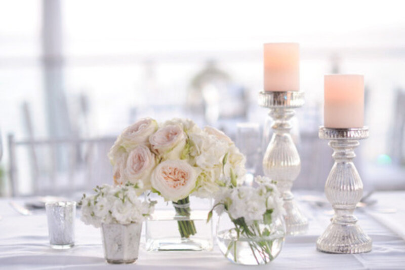 Wedding Centerpiece — White