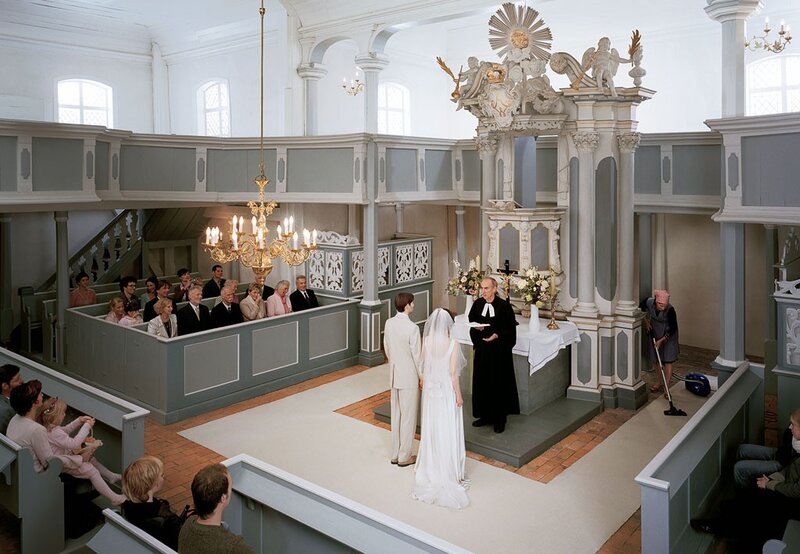 Wedding ceremony in a church