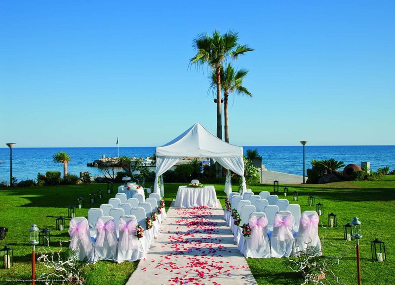 Wedding Ceremony Setup — Green