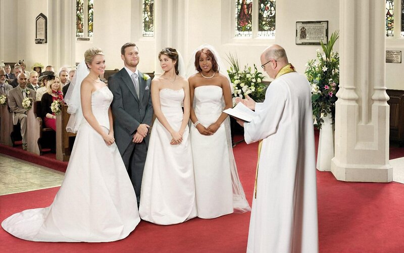 Wedding ceremony with multiple brides