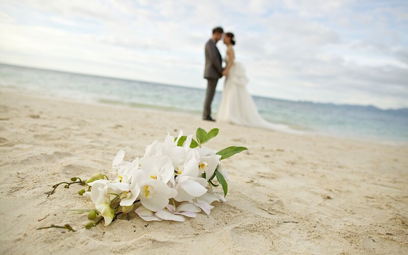 Wedding Couple on Beach