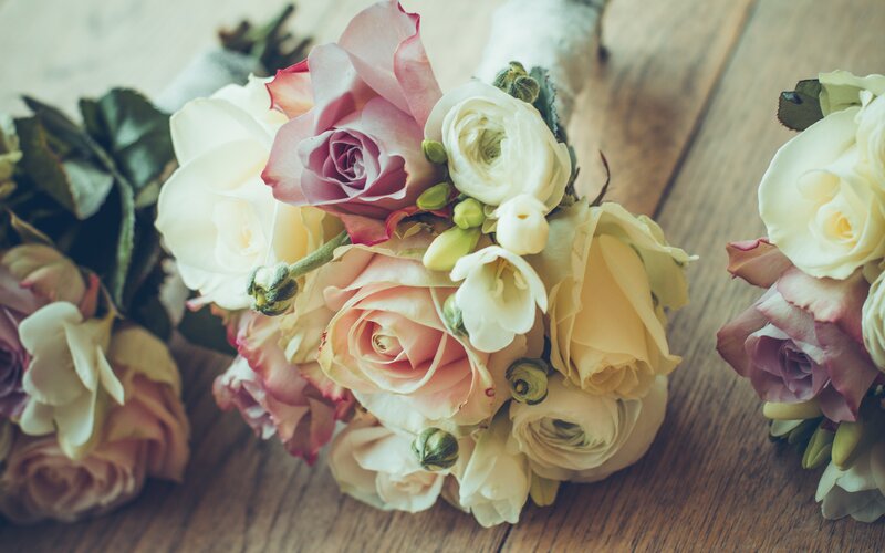 Wedding Flower Bouquets — Pink, Serene, Photograph